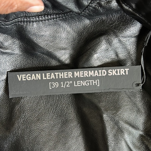 BLANK NYC LEATHER MAXI SKIRT SIZE 24 NWT - Picture 7 of 9